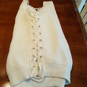 Lace up in the back sweater!